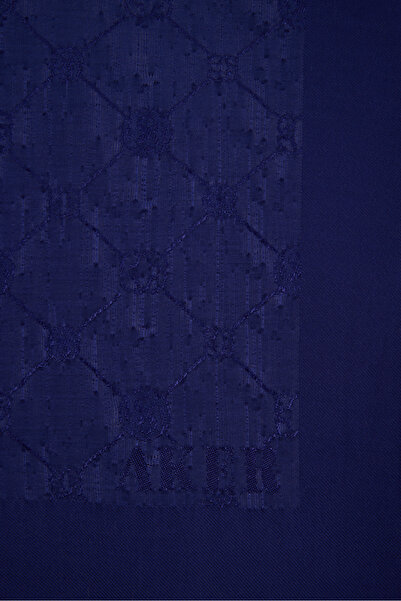 Aker Lacivert 90x90 Koza Eşarp