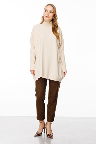 accort Yarım Balıkçı Triko Tunik-TEN