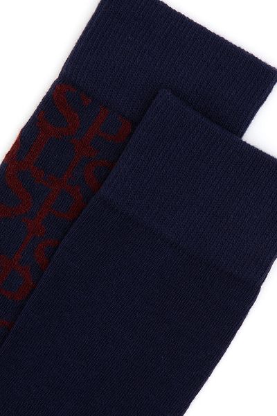 U.S. Polo Assn. Мъжки тъмносини чорапи, чифт от 2 броя, 50299034-vr033