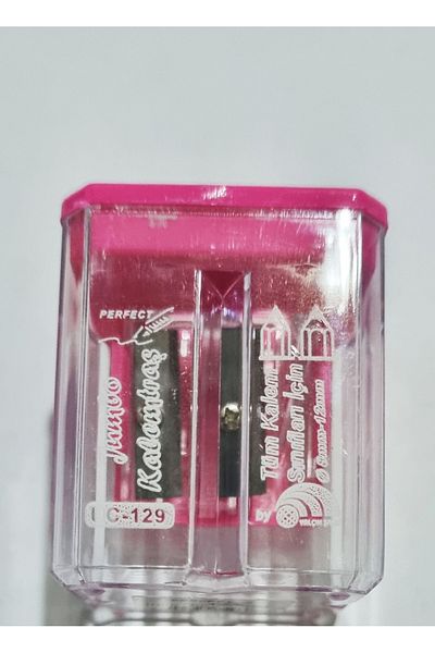Modellino Perfect Jumbo Sharpener Uc-129 - Pack of 2 Colorful Clear Trash Can