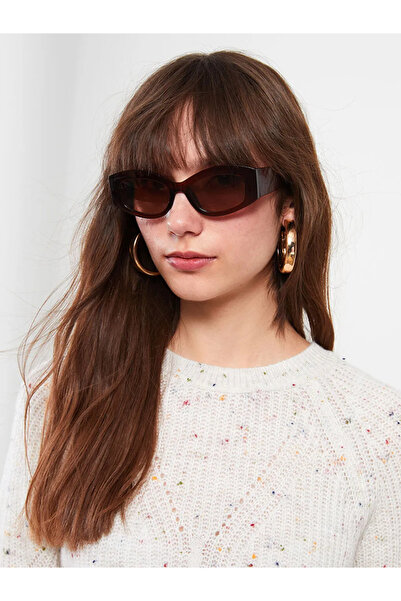 LC Waikiki Basic Ekru Bisiklet Yaka Kendinden Desenli Uzun Kollu Kadın Triko Kazak