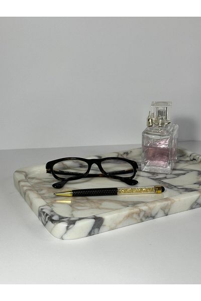 Polen Stone 30X20 Violet Marble Tray