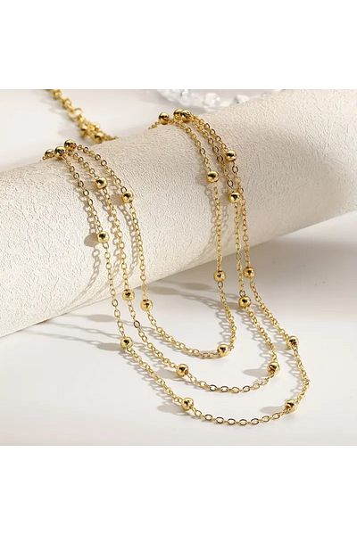 Lovisa اليدوية السائبة الخصر سلسلة البطن قلادة