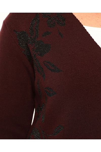 Laden Knitwear Large Size Glitter Soft Seasonal Mother Women's Cardigan