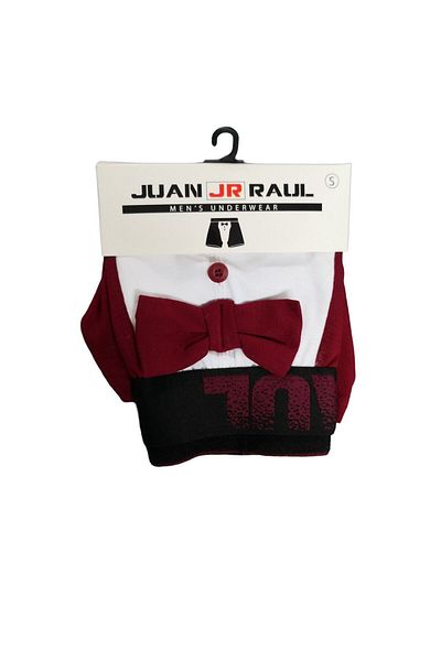 Juan Raul Men's Tuxedo Bow Tie Patterned Colorful Boxers