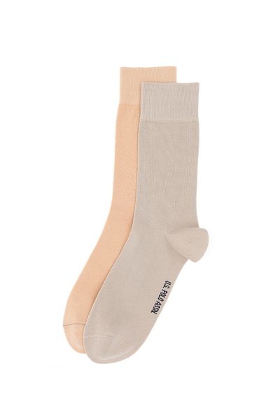 U.S. Polo Assn. Men's Stone Melange 2-Pack Socks 50299032 -Vr225