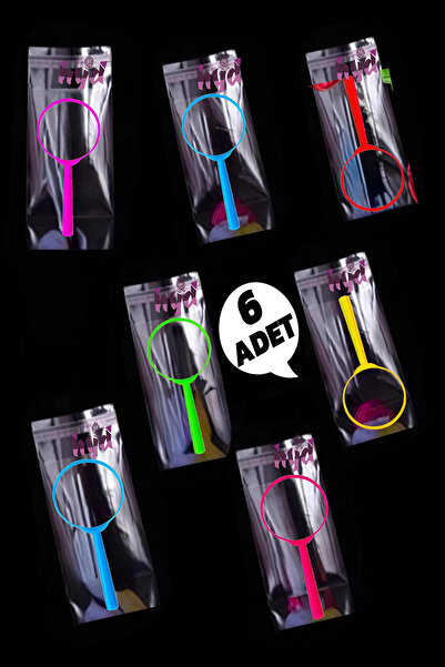 Hyd 6 Adet Oyuncak Plastik Büyüteç Hediyelik Şeffaf Poşetli Okul Öncesi Doğum...