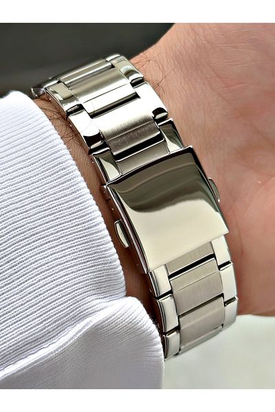 Ferrucci Men's Wristwatch 3 Atm Waterproofness 2 Years Warranty White Dial Silver Color