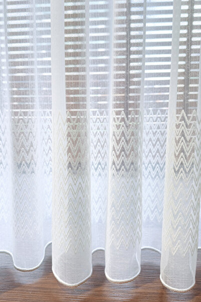 Brillant Κουρτίνα από τούλι με κέντημα νέας σεζόν - Σπάσιμο πλισέ