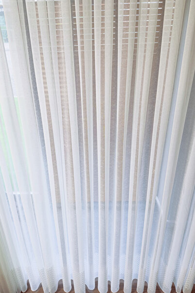 Brillant Κουρτίνα από τούλι με κέντημα νέας σεζόν - Σπάσιμο πλισέ