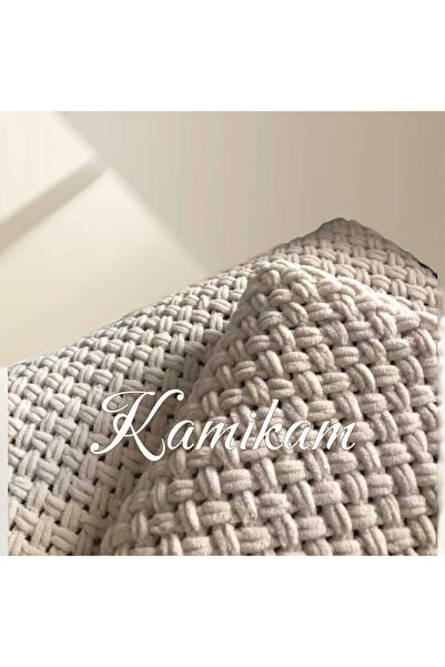 KAMİKAM Pelüş, kadife, yumuşacık alize el örgülü 100 x 150 TV battaniyesi, koltuk şalı, sevgilisine hediye