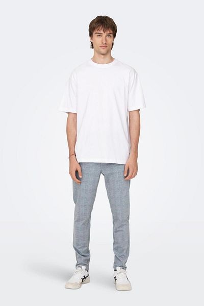 Only & Sons Μπλουζάκι Onsfred Lıfe Rlx Ss Tee N Beyaz Erkek Kısa Kol