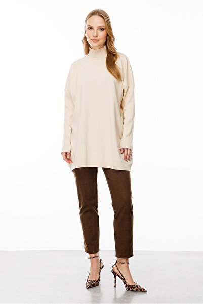 accort Yarım Balıkçı Triko Tunik-TEN