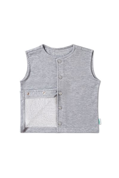 Zuppers Snap Cotton Baby Kids Vest - Gray