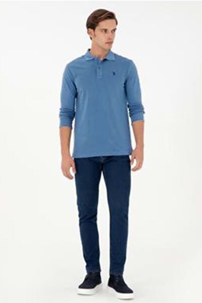 U.S. Polo Assn. Ανδρικό φούτερ - Regular Fit - ΜΠΛΕ - 5XL - ST07960-BLUE-5XL