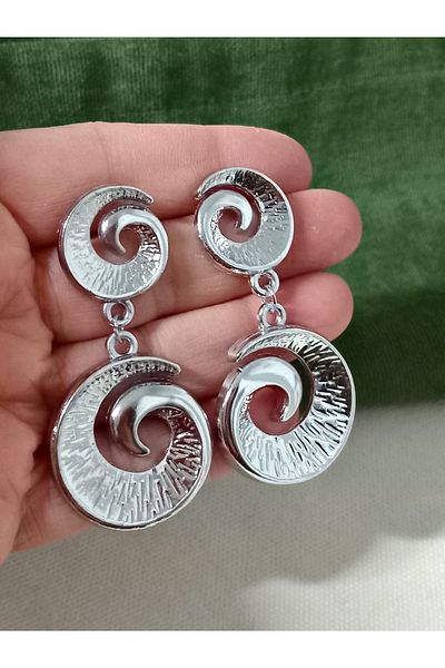 mos&more Silver Dangle Trend Stylish Women's Earrings