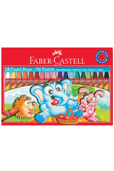 Faber Castell مجموعة ألوان باستيل مكونة من 18 قطعة من الورق المقوى
