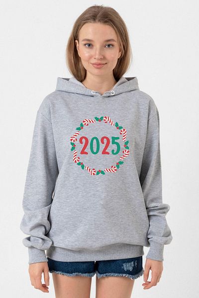 Tshirthane Christmas Holiday Wreath Grimelange Women's 3Ip Hooded Sweatshirt