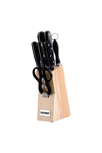 Bergner 8-Piece Kitchen Knife Block Set BG-472
