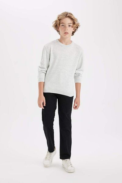 DeFacto Ανδρικό παιχνίδι Kaftan A4992a8 / gr400 Optic LtGrey Melange