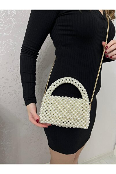 DEV 3 ADAM Geantă Pearl - Geantă Pearl Bead - Geantă de mână și de umăr Pearl