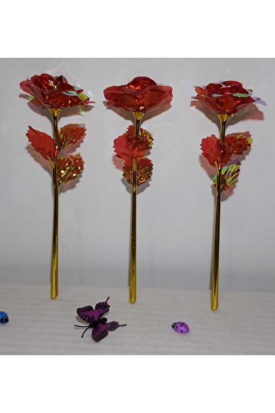 LOVE 3 قطع من وردة الخلود الخاصة التي لا تبهت هدية للحبيب وردة صناعية جالاكسي...