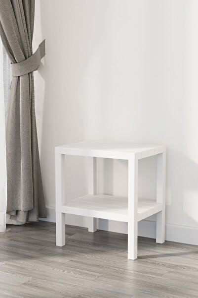 Heredot Mithra Life 2 Katlı Plastik Beyaz Banyo Mutfak Rafı Mıt1054