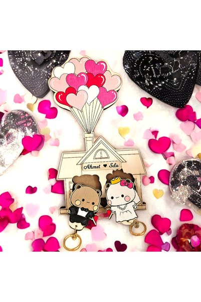 PSAcraft Valentine's Day Gift Keychain - Dowry Gift - for Newly Married Couples