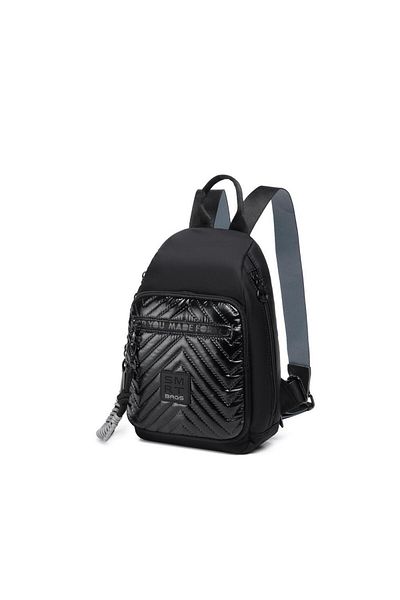 SMART BAGS Shiny Fabric Small Size Women's Backpack with Straps 3247