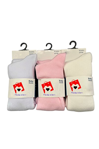 Genel Markalar 3lü Bebek Kilotlu Çorap Kız Çocuk Bebek Külotlu Çorabı