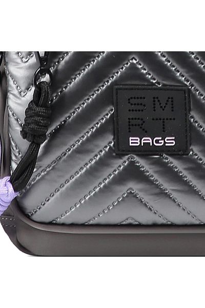 SMART BAGS Shiny Fabric Small Size Women's Backpack with Straps 3247