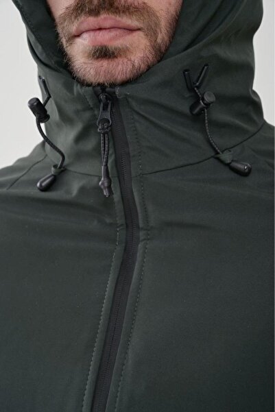 Exuma 2311142 Erkek Yağmur Rüzgar Geçirmez Haki Mont