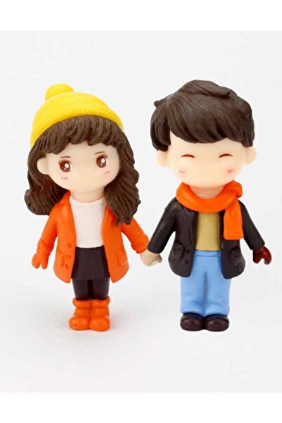 bilmel Car Interior Torpedo Top Cute Hand in Hand Couple Decoration Figurine ...