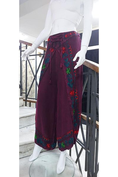 EREN STYLE Authentic Embroidered Harem Baggy Pants (100 cm)