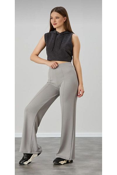 Love Womenx Women's High Waist and Recovery Wide Leg Pants - Modal Sand, Gray2