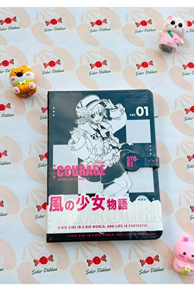 ÖZ KIRTASİYE Anime Sert Kapak Defter (1adet) Hediyeli