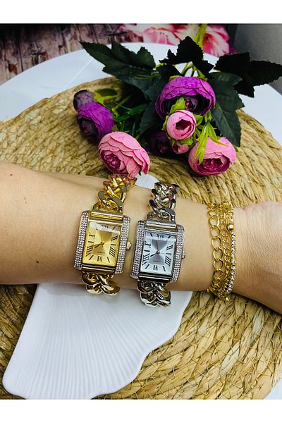 Spectrum Stylish Stone Detailed Wristwatch