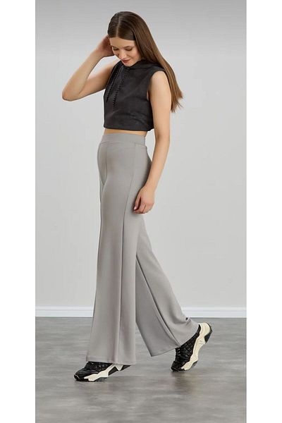Love Womenx Women's High Waist and Recovery Wide Leg Pants - Modal Sand, Gray2