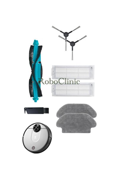 Roboclinic فرشاة وفلتر وممسحة متوافقة مع المكنسة الكهربائية الروبوتية Viomi V...
