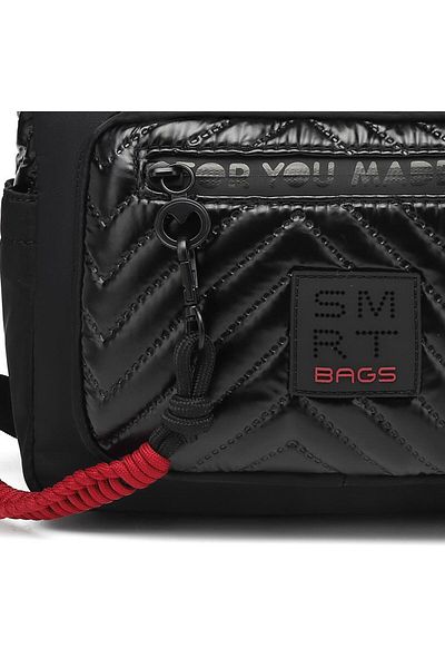 SMART BAGS Geantă de damă cu curea încrucișată din țesătură strălucitoare 3251