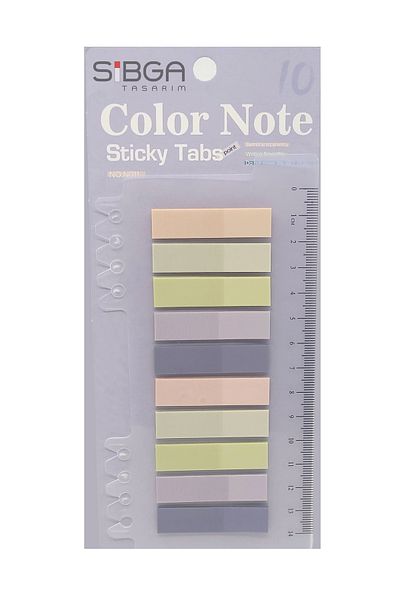 sibga tasarım Transparent Colored Post-It Note Paper - 200 Sheets Bookmark Sticker