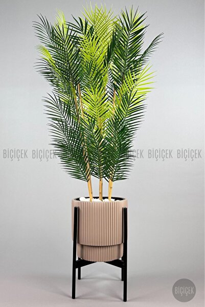 BİÇİÇEK YAPAY AREKA PALMİYESİ 6 GÖVDE GALA SAKSIDA YOĞUN YAPRAKLI