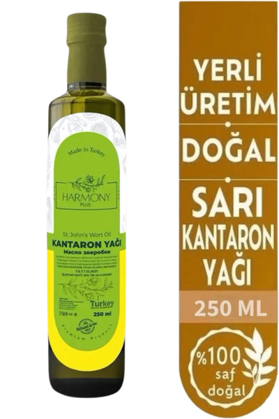 Kantaron Yağı 250 ml Doğal Ve Saf Sarı Kantoron Yağı