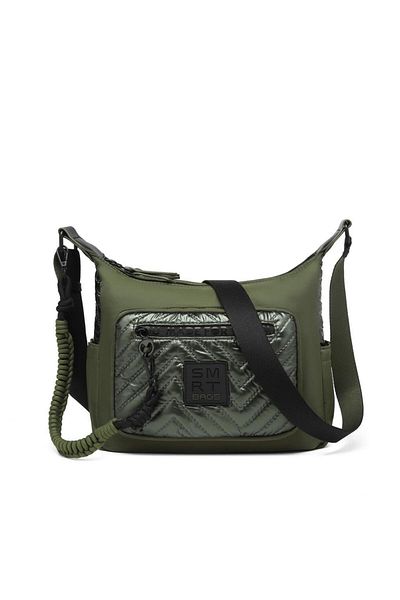 SMART BAGS Geantă de damă cu curea încrucișată din țesătură strălucitoare 3251