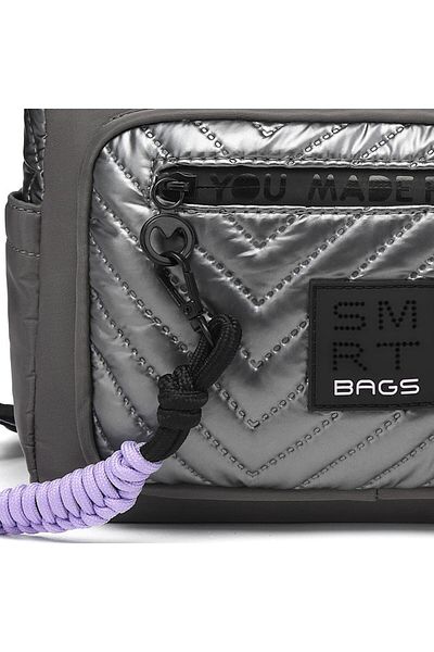 SMART BAGS Geantă de damă cu curea încrucișată din țesătură strălucitoare 3251