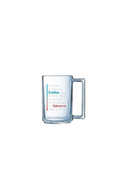 Luminarc 32 Cl Tempered Glass a La Bonne Mode Meter Mug