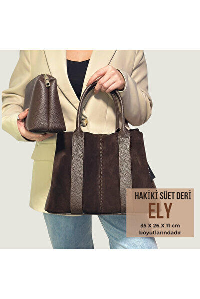 wearme Ely Genuine Suede Leather Bag
