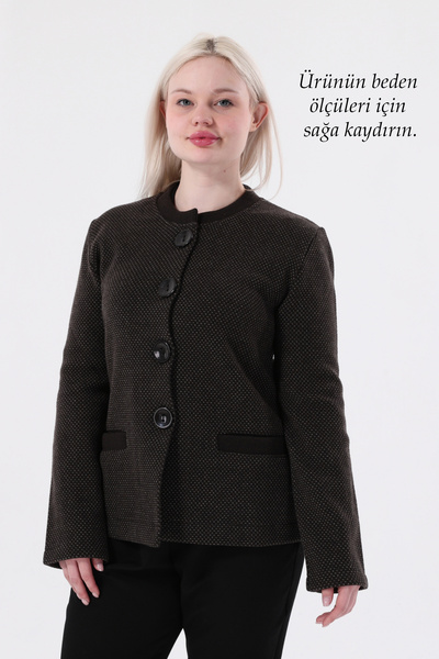 Laden Tricoturi Femei Palton Lână Mamă Foarte Gros Cardigan Scurt De Iarnă