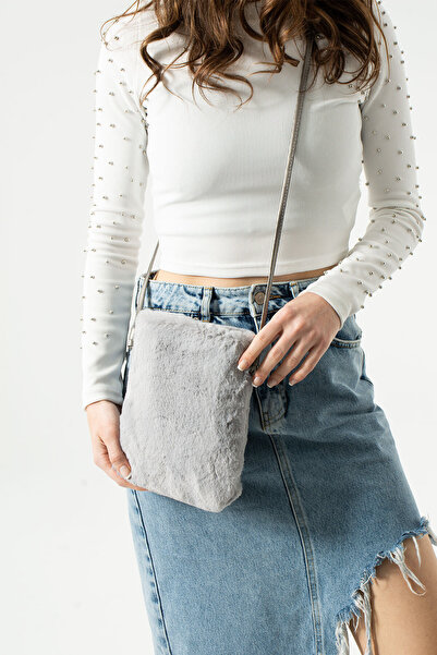 NBİBAGS Mini Single Sleeve Women's Handbag with Plush Strap