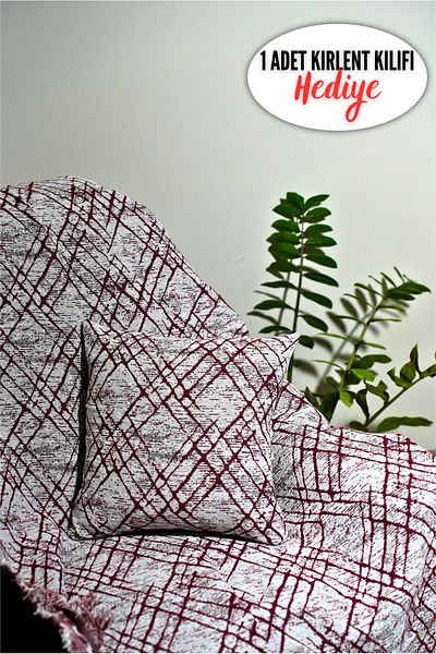 Rell Home قطعة واحدة من غطاء أريكة قطن 100% فاخر غير قابل للانزلاق مقاس 40 × 40 سم - غطاء متعدد الأغراض